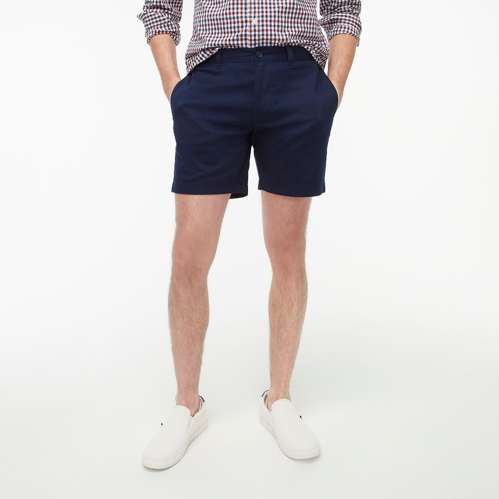 J.Crew Factory 7" Reade flex khaki short - Navy